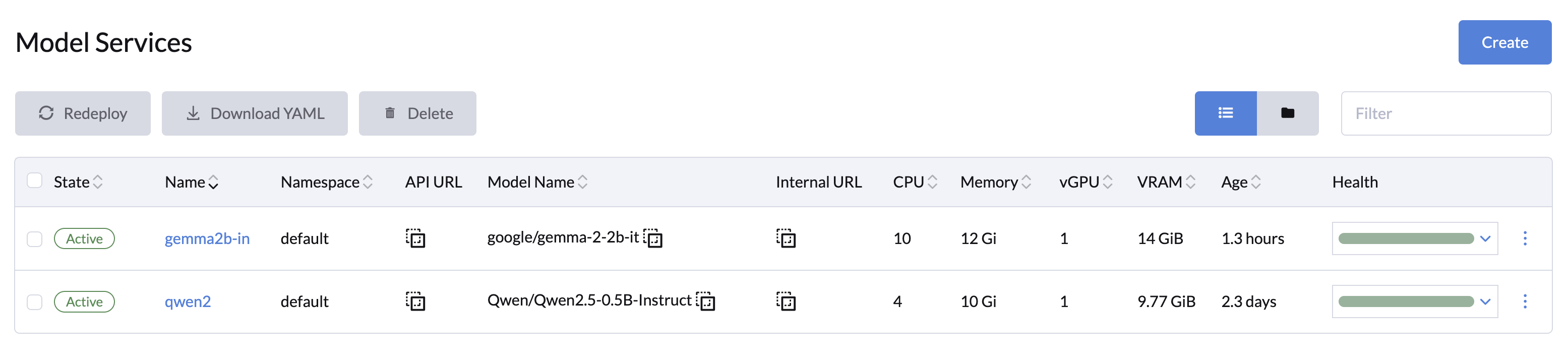 model-service-list